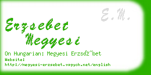 erzsebet megyesi business card